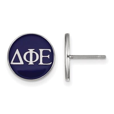 Delta Phi Epsilon Enameled Post Earrings Sterling Silver SS031DPH, MPN: SS031DPH, 886774606118