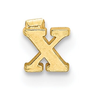 Casted Letter X 14k Yellow Gold YG2219X, MPN: YG2219X,