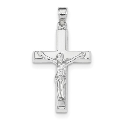 Polished Crucifix Pendant 14k white Gold K6299, MPN: K6299, 883957761794