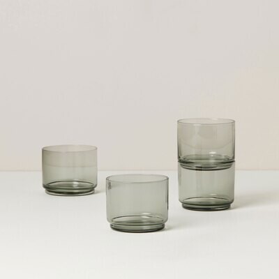 Lenox Tuscany Classics Stackable Glasses Short Set of 4 Smoke 894274, MPN: 894274, 194372023184