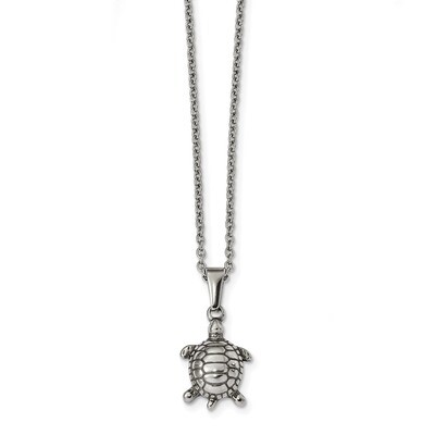 22 inch Turtle Necklace Stainless Steel Polished SRN2462-22 by Chisel, MPN: SRN2462-22, 191101855320