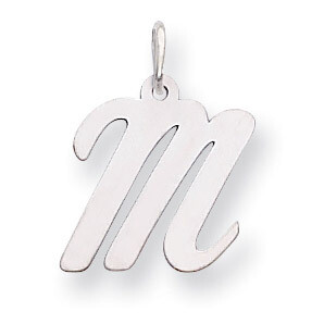 Medium Script Initial M Charm 14k white Gold YC661M, MPN: YC661M, 191101635137