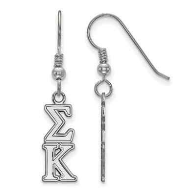 Sigma Kappa Dangle Medium Earrings Sterling Silver SS004SKP, MPN: SS004SKP, 886774599182