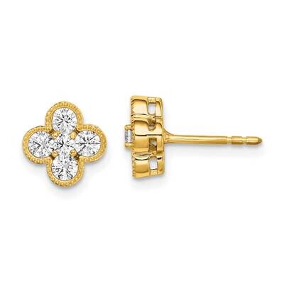 Diamond Vs/Si, D E F, Bloom Post Earrings 14k Yellow Gold True Origin Lab Grown EM6346-074-YLD, MPN…