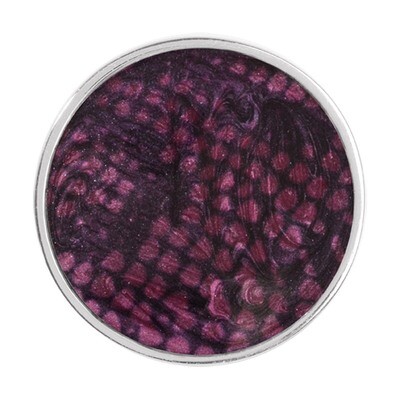 Nikki Lissoni Purple Snake Print Silver-Plated 33mm Coin C1217SM, MPN: C1217SM, 8718627465479