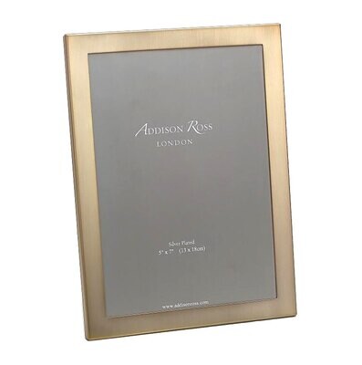 Addison Ross Matte Gold Picture Frame With Squared Corners 5 x 7 Inch Gold-plated FR3556, MPN: FR35…