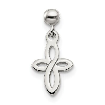 Cross Charm Sterling Silver Dangle QMM121, MPN: QMM121,