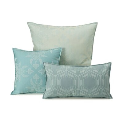 Le Jacquard Syracuse Aqua Cushion Cover 16x16, MPN: 25398, 3660269253981