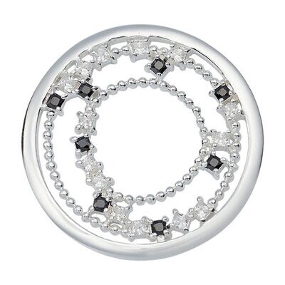 Nikki Lissoni Squared Coin Silver-plated 33mm C1657SM, MPN: C1657SM, 8719075307373