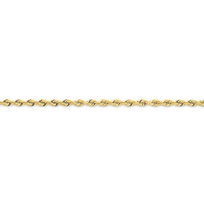 3.0mm Diamond-cut Quadruple Rope Chain 24 Inch 14k Gold QTR023-24, MPN: QTR023-24, 886774398068