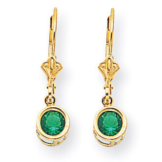 5mm Mount Saint Helens Leverback Earring 14k Gold XLB100MS, MPN: XLB100MS, 883957118031