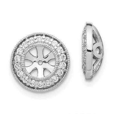 White Diamond Earring Jackets 14k White Gold EJM5298-030-WA, MPN: EJM5298-030-WA, 883957936734