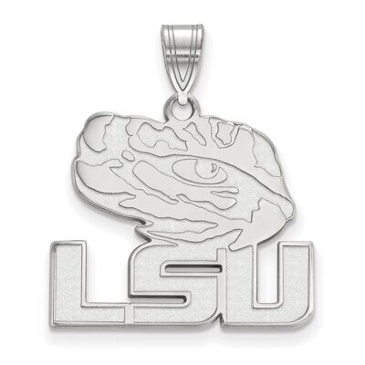 Louisiana State University Large Pendant 10k White Gold 1W076LSU, MPN: 1W076LSU, 886774793375