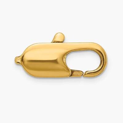 Brass 13.7 x 6.4mm Lobster catch (qty 1000) BY1611