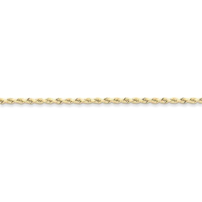 2.5mm Handmade Diamond-cut Rope Chain 7 Inch 10k Gold 10K018-7, MPN: 10K018-7, 886774399713