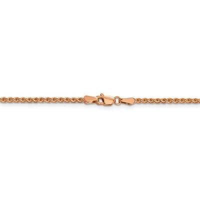 30 Inch 1.8mm Solid Diamond-cut Spiga Chain 14k Rose Gold RSC37-30, MPN: RSC37-30, 886774614106
