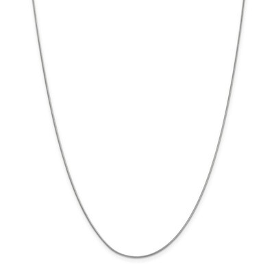 16 Inch 0.90mm Round Snake Chain 10k White Gold 10WSN080-16, MPN: 10WSN080-16, 886774962399