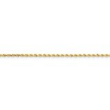 2mm Diamond-cut Rope with Lobster Clasp Chain 24 Inch 14k Gold 016L-24, MPN: 016L-24, 886774394213