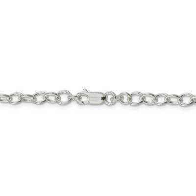 30 Inch 5.3mm Oval cable chain Sterling Silver QFC95-30, MPN: QFC95-30, 886774113708