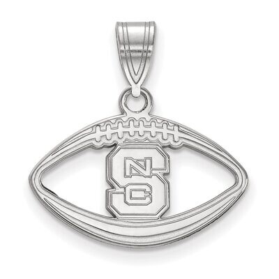 North Carolina State University Pendant in Football Sterling Silver SS018NCS, MPN: SS018NCS, 886774…