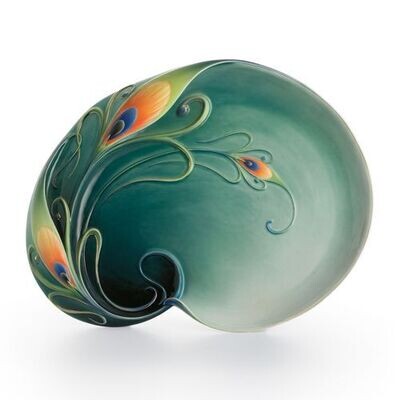 Franz Porcelain Peacock Splendor Ornamental Platter FZ01212, MPN: FZ01212, 837009008238