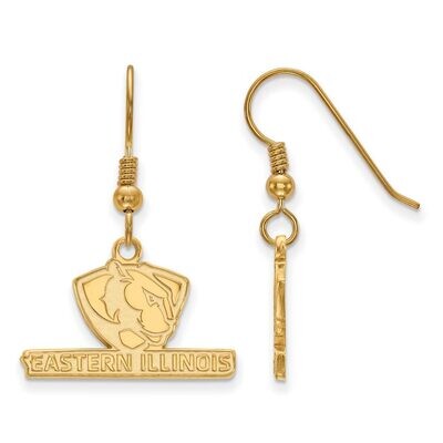 Eastern Illinois University Small Dangle Earring Wire Gold-plated Silver GP005EIU, MPN: GP005EIU, 8…