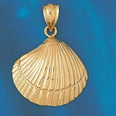 Dazzlers Jewelry Seashell Shell Pendant Necklace Charm Bracelet in Yellow, White or Rose Gold 208, …