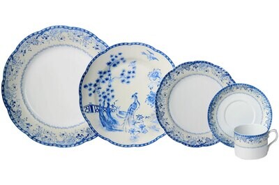 Mottahedeh Virginia Blue 5 Piece Place Setting CW3600, MPN: CW3600,
