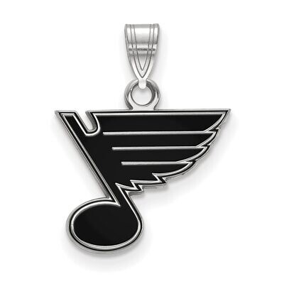 Saint Louis Blues Small Enamel Pendant Sterling Silver SS017BLE, MPN: SS017BLE, 886774747675