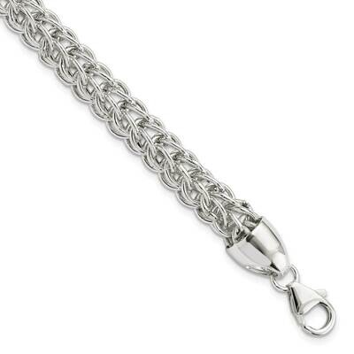 Fancy Circle Link 7.5 Inch Bracelet Sterling Silver Polished QG5961-7.5, MPN: QG5961-7.5, 191101781…