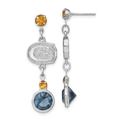 University Of Cali Davis Logo Earrings Crystal UCD065ER-CR, MPN: UCD065ER-CR, 191101120534