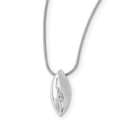 Necklace Diamond Sterling Silver QW297-18, MPN: QW297-18, 886774234236