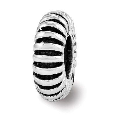Rubber Spacer Bead - Sterling Silver QRS3548, MPN: QRS3548, 886774963280