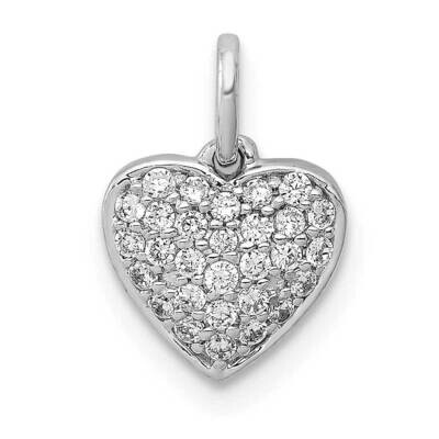 1/5Ct. Diamond Heart Pendant 14k White Gold PM4872-020-WA, MPN: PM4872-020-WA, 883957512273