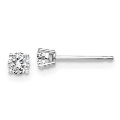 1/3ct. 3.5mm Round J-K Color Moissanite Earrings 14k White Gold WG326-4MB, MPN: WG326-4MB,