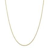 1.5mm Extra-Light Diamond-Cut Rope Chain 22 Inch 14k Gold EXL012-22, MPN: EXL012-22, 883957165738