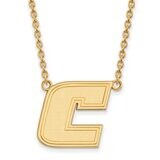 The University of Tennessee at Chattanooga Large Pendant with Chain Necklace 10k Yellow Gold 1Y008U…