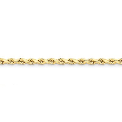 5mm Diamond-cut Rope with Lobster Clasp Chain 7 Inch 14k Gold 035L-7, MPN: 035L-7, 886774083919
