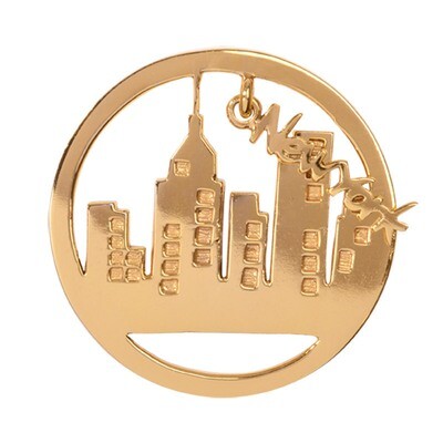 Nikki Lissoni New York Dangle Gold-Plated 33mm Coin C1333GM, MPN: C1333GM, 8718627468432