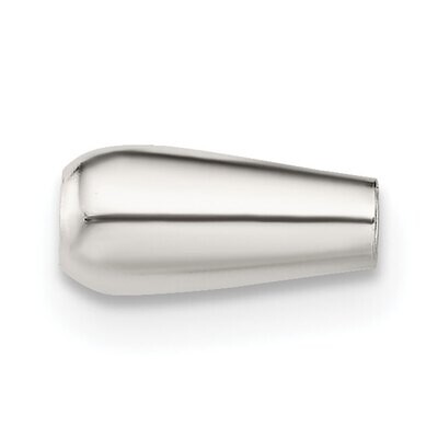 8 x 3.7mm Polished Fancy Bead Sterling Silver SS4089, MPN: SS4089,