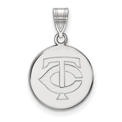 Minnesota Twins Medium Disc Pendant 14k White Gold 4W014TWN, MPN: 4W014TWN, 886774840185