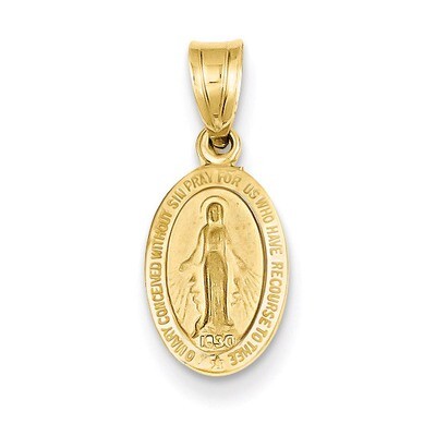 Miraculous Medal Charm 14k Gold M2515, MPN: M2515, 637218168965