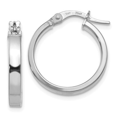 Leslie&#39;s Hoop Earrings 14k White Gold Polished HB-LE1346, MPN: LE1346, 191101756887