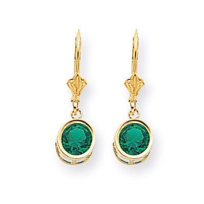 6mm Mount Saint Helens Leverback Earrings 14k Gold XLB101MS, MPN: XLB101MS, 883957118185