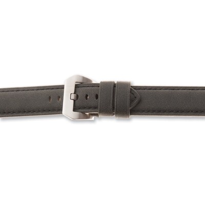 22mm Dark Grey Vintage Panerai-style Watch Band  BA345-22, MPN: BA345-22,