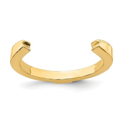 Casted Half Shank 14k Yellow Gold YGSH125, MPN: YGSH125,
