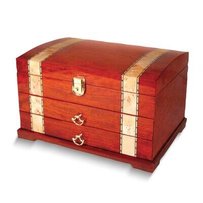 Wood Two Drawer Jewelry Box GL7277, MPN: GL7277,