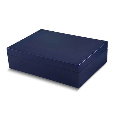 Blue Lacquerred Wood Watch and Jewelry Box GM26037, MPN: GM26037,