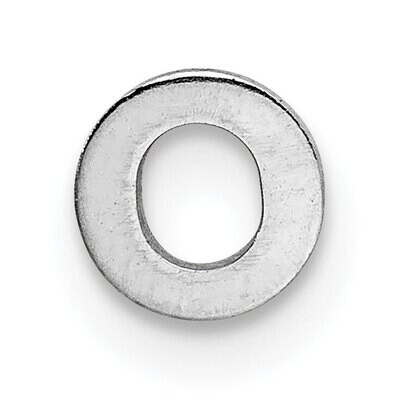 Die Struck Letter O 14k White Gold WG2220O, MPN: WG2220O,