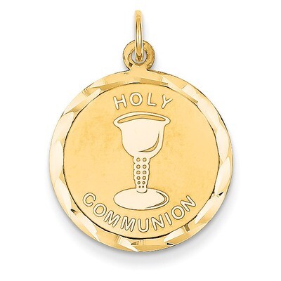 Holy Communion Disc Pendant 14k Gold XAC719, MPN: XAC719, 886774122687